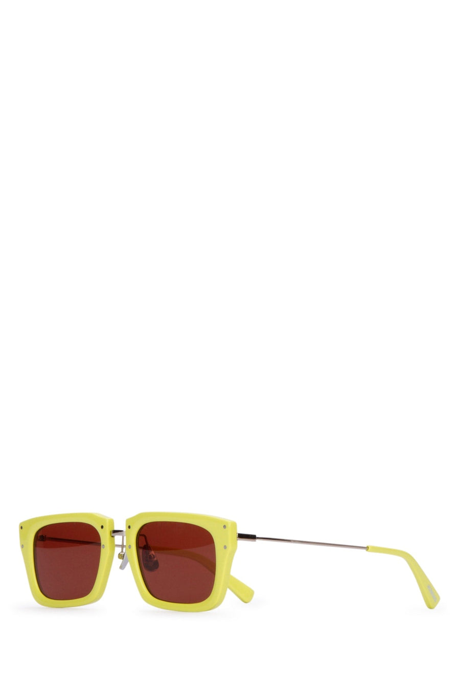 Jacquemus Square-Frame Sunglasses — Yellow