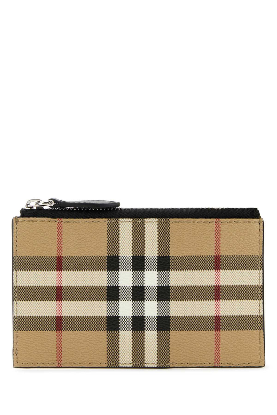 Burberry Canvas Check Wallet — Beige
