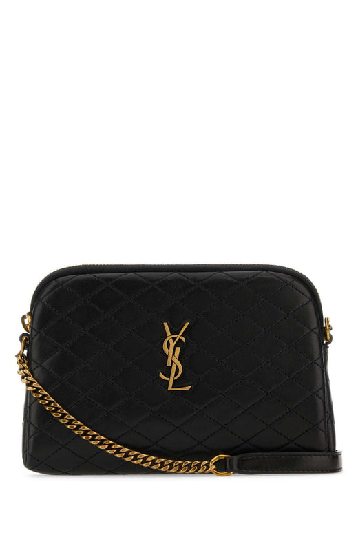 Saint Laurent Gaby Crossbody Bag — Black Lamb Skin