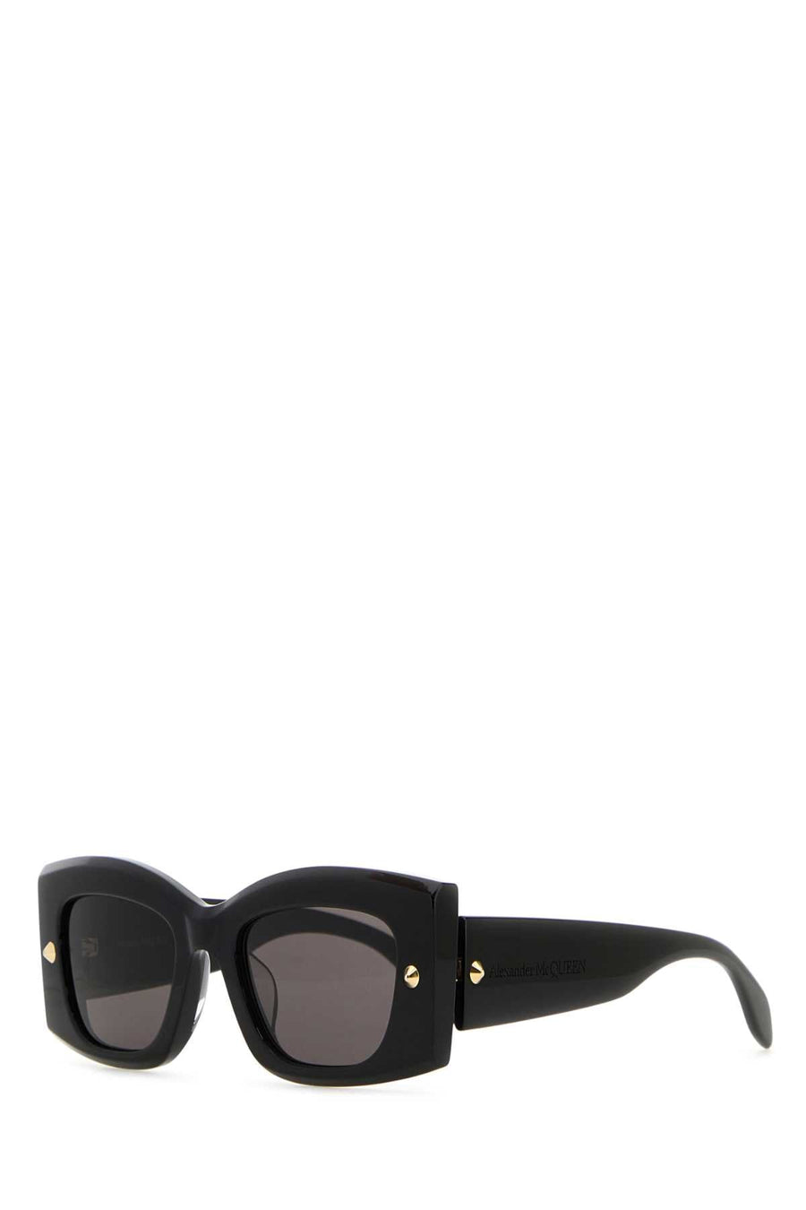 Alexander Mcqueen Am0426s Black Acetate Sunglasses — Exterior