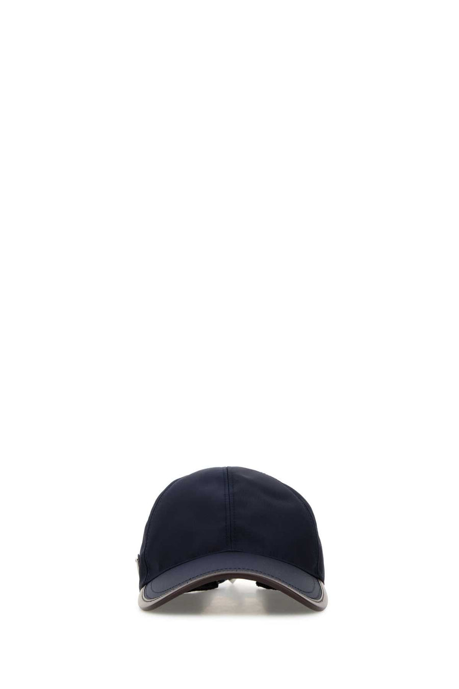 Prada Hat Re-Nylon Baseball Cap — Navy Caps