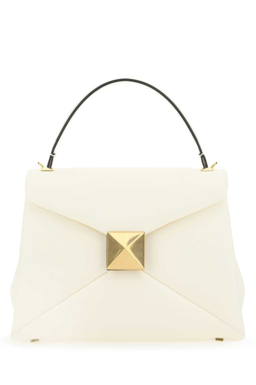 Valentino Garavani Top Handle Bag — White Leather