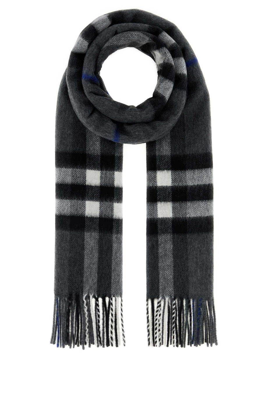 Burberry Giant Scarf — Gray Cashmere Scarfs