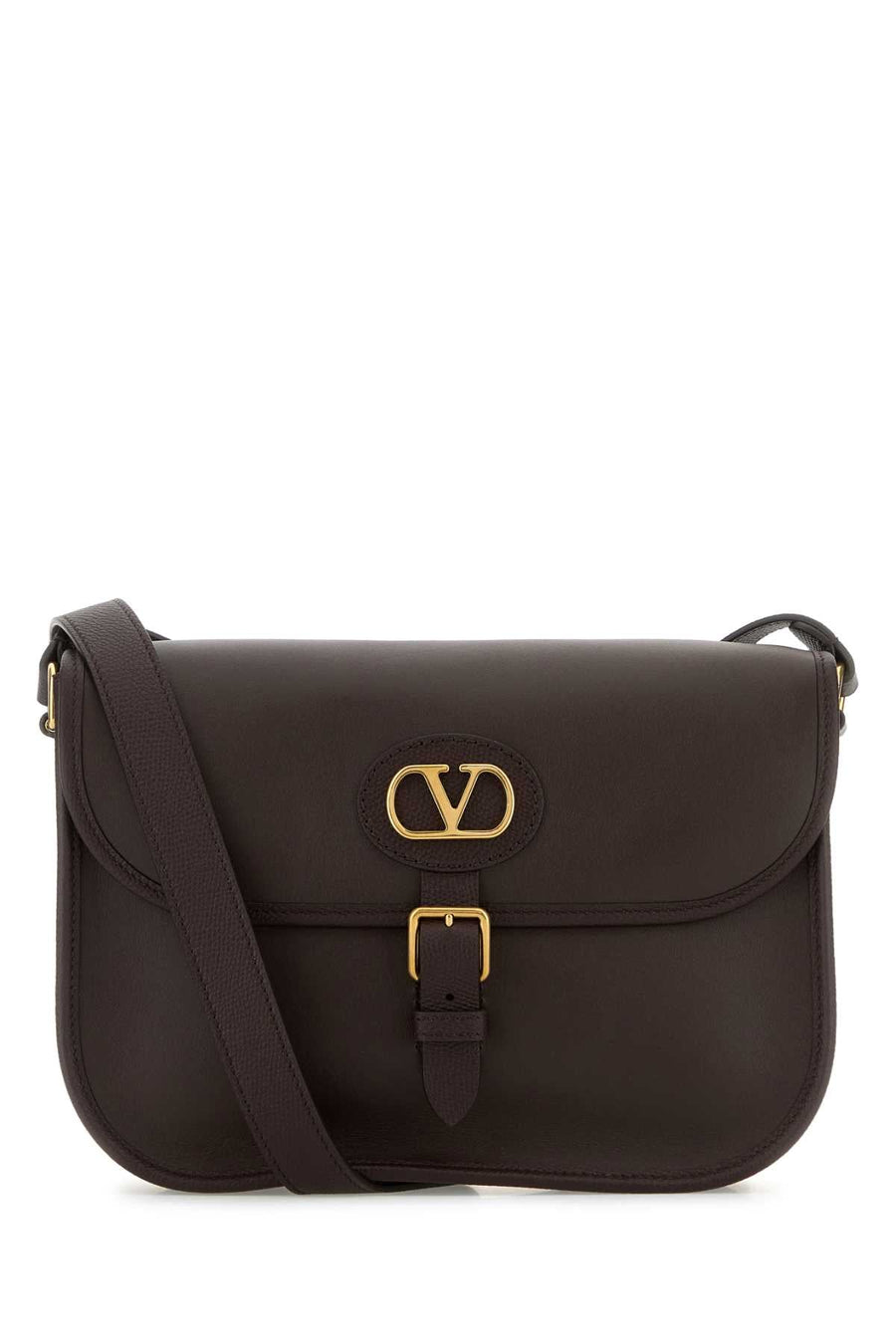 Valentino Garavani Antibes Crossbody Bag — Brown Calf Leather - Bos Taurus