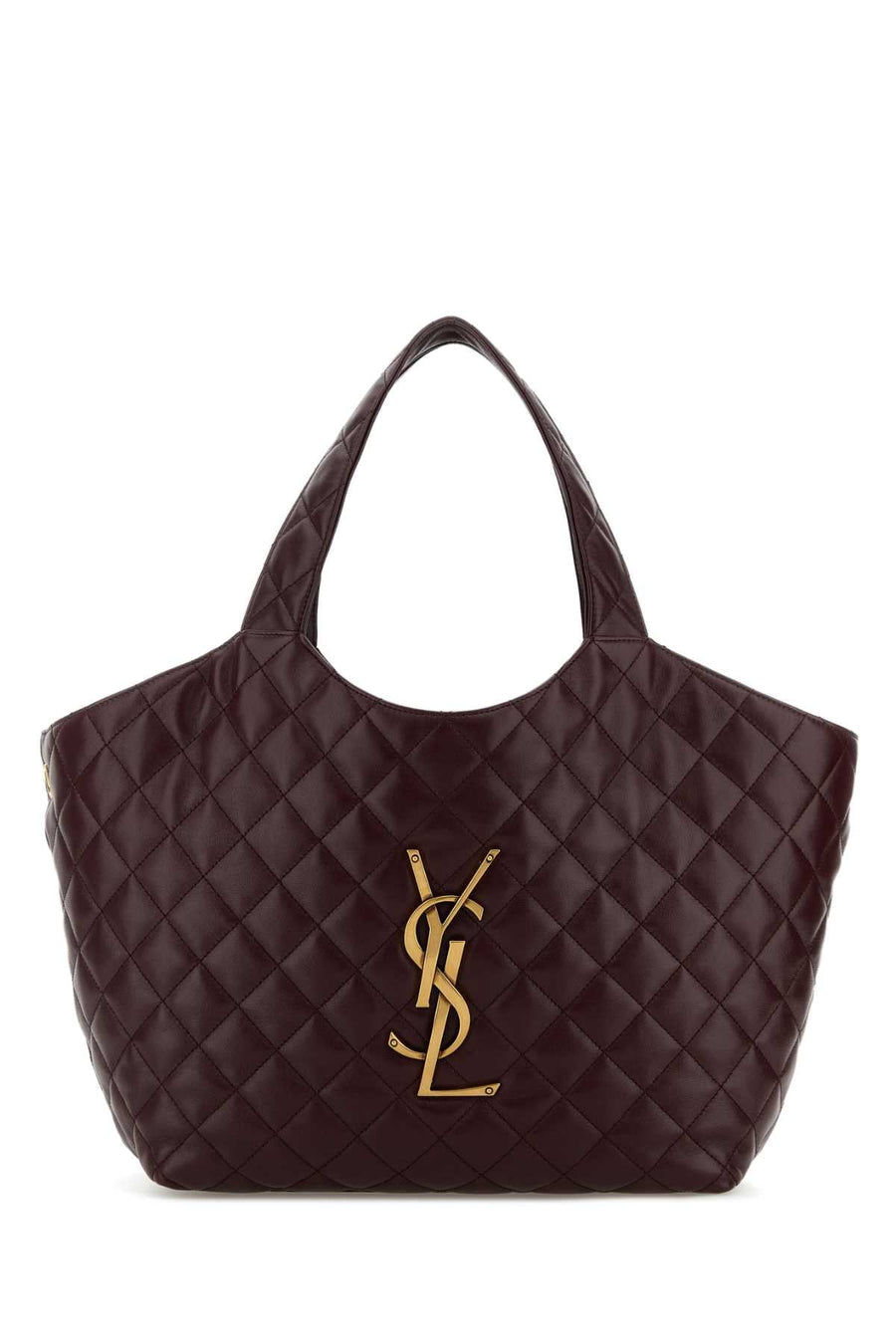 Saint Laurent Icare Shoulder Bag — Burgundy