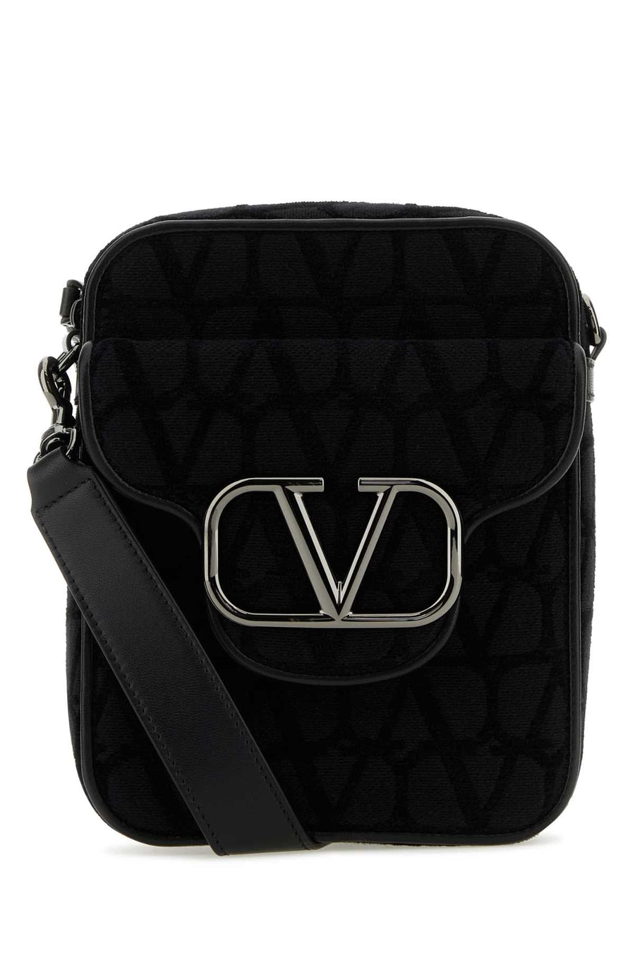 Valentino Garavani Locò Crossbody Bag — Black