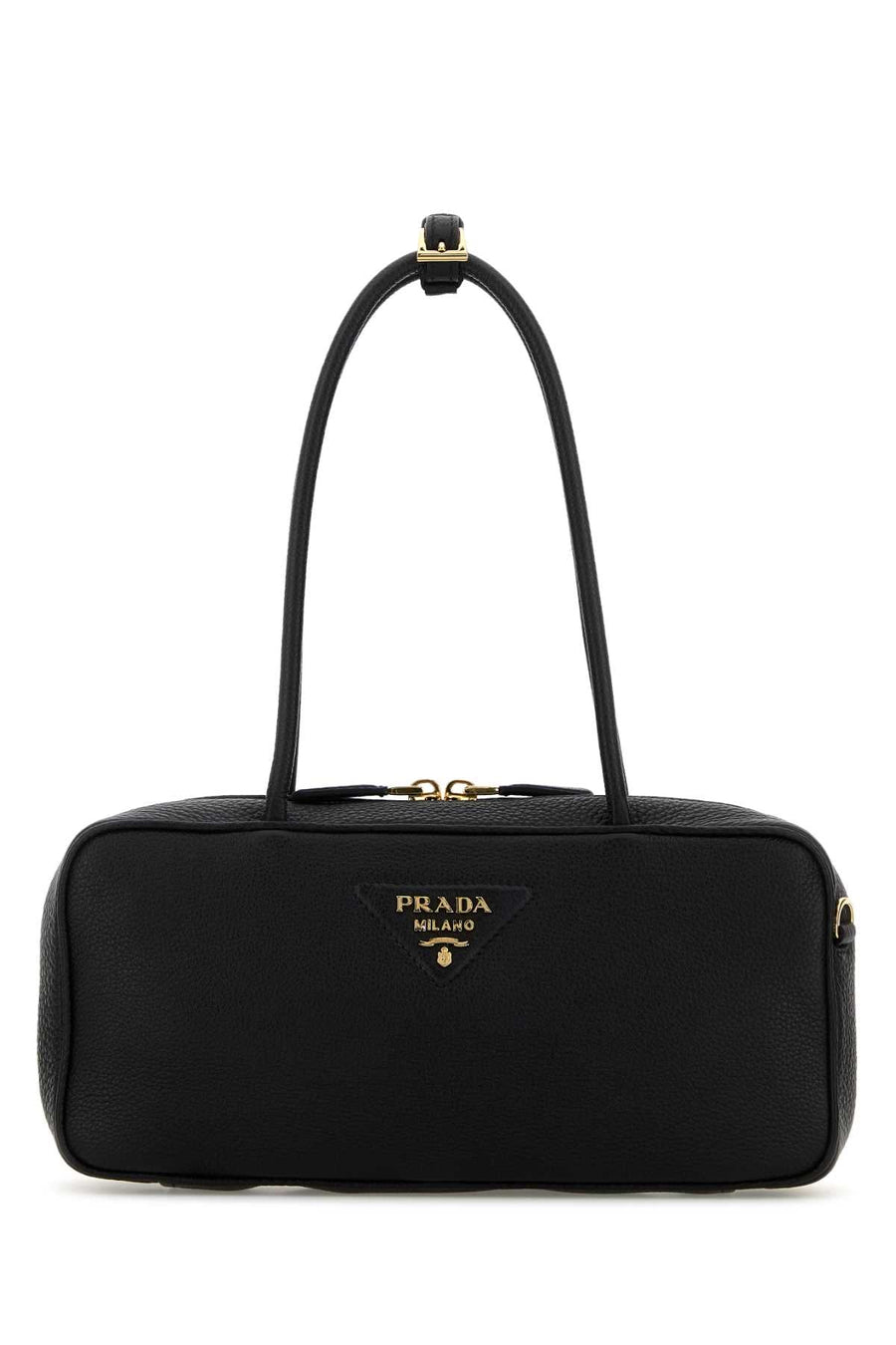 Prada Milano Shoulder Bag — Black Vitello