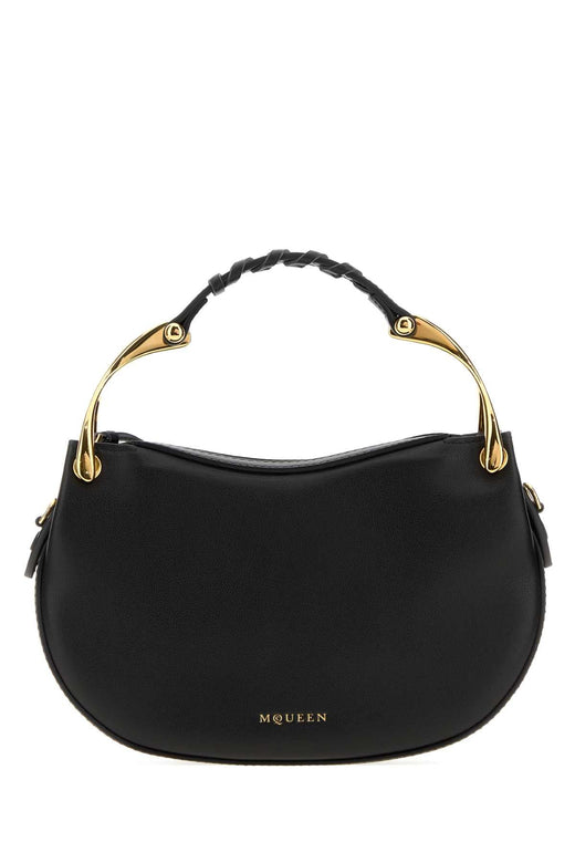 Alexander Mcqueen Wishbone Mini Shoulder Bag — Black