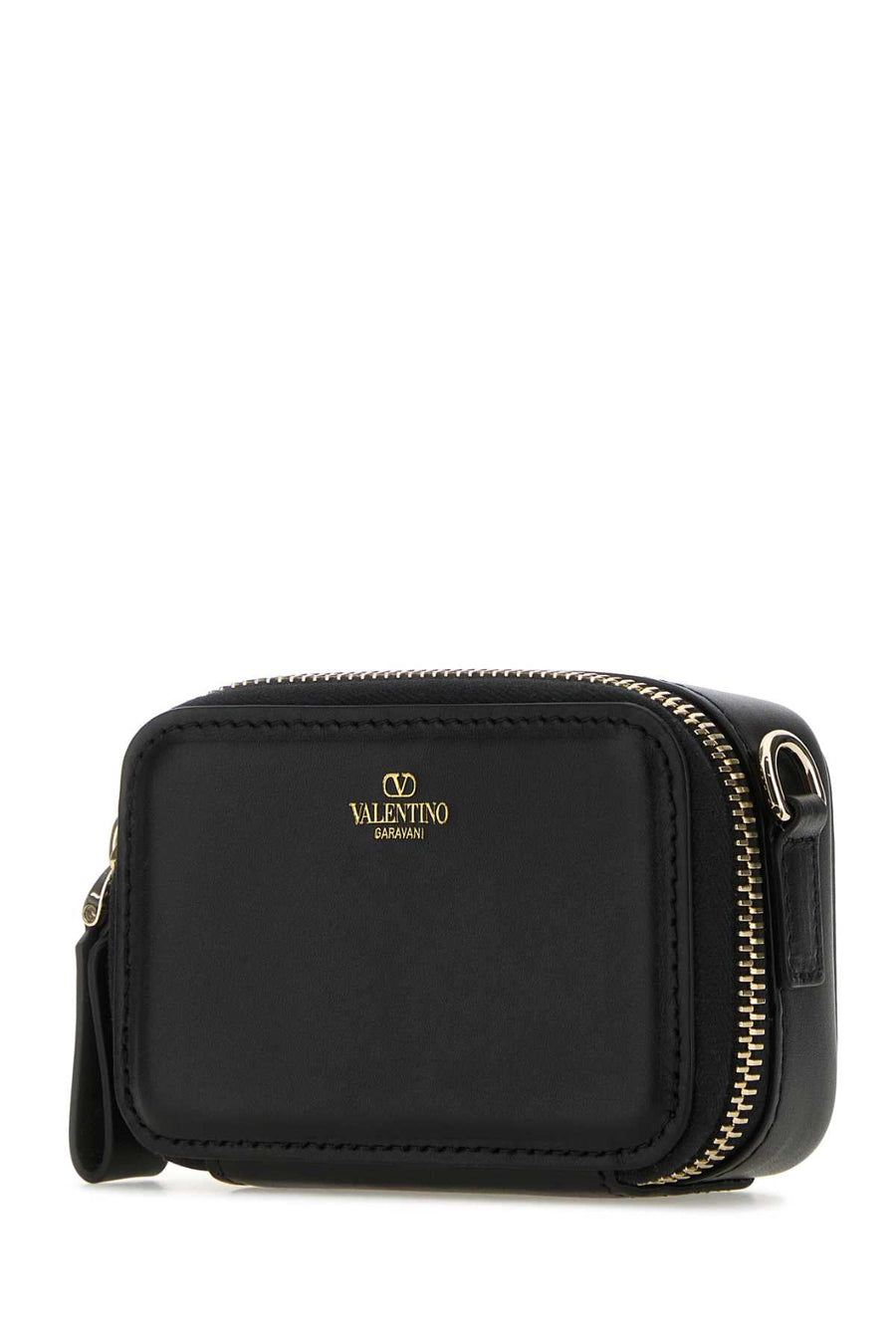 Valentino Garavani Leather Wallet — Black Exterior
