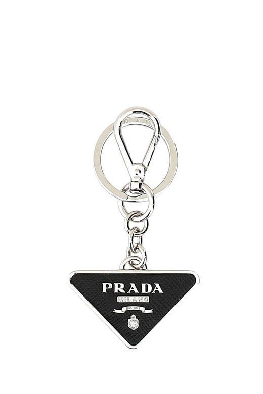 Prada Milano Key Case — Black Acciaio-vitello Keychains
