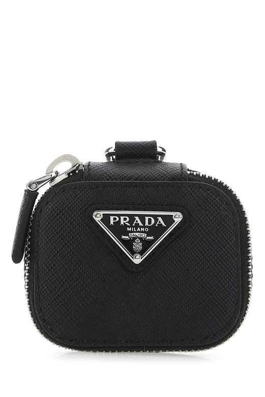 Prada Saffiano Leather Card Case — Black Vitello Cases