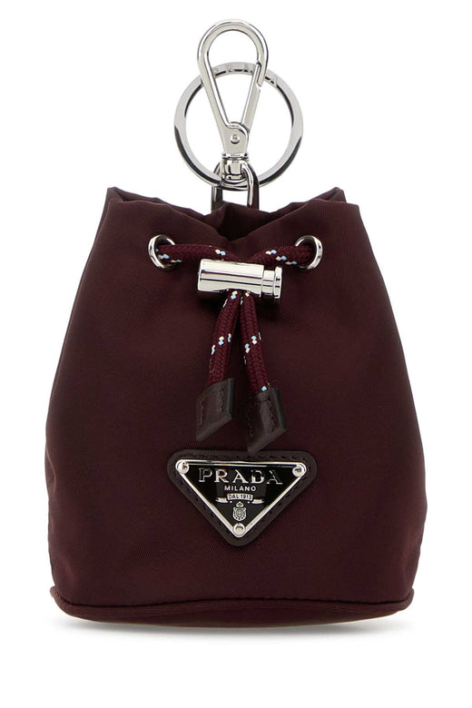 Prada Key Case — Burgundy Keychains