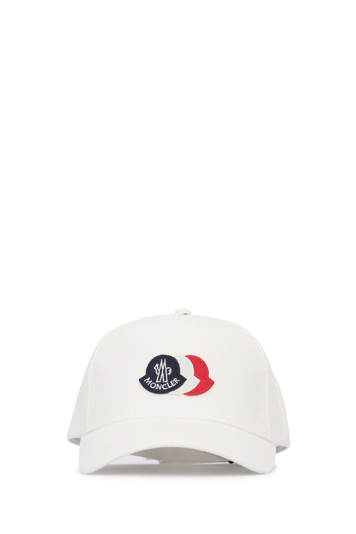 Moncler Jr Baseball Cap — White Base Fabric: Cotton Caps