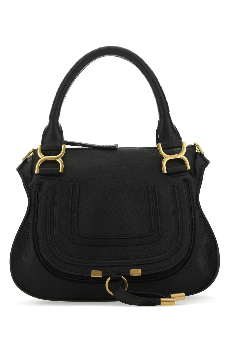 Chloé Marcie Shoulder Bag — Black