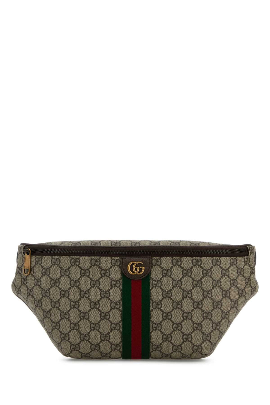 Gucci Gg Monogram Canvas Belt Bag — Beige T Polyurethane Polyamide