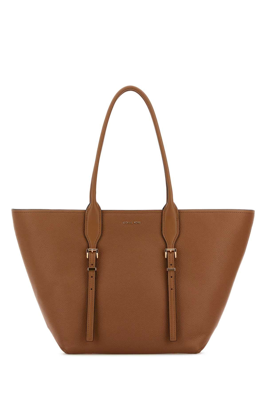 Michael By Kors Buckle Tote Bag — Brown
