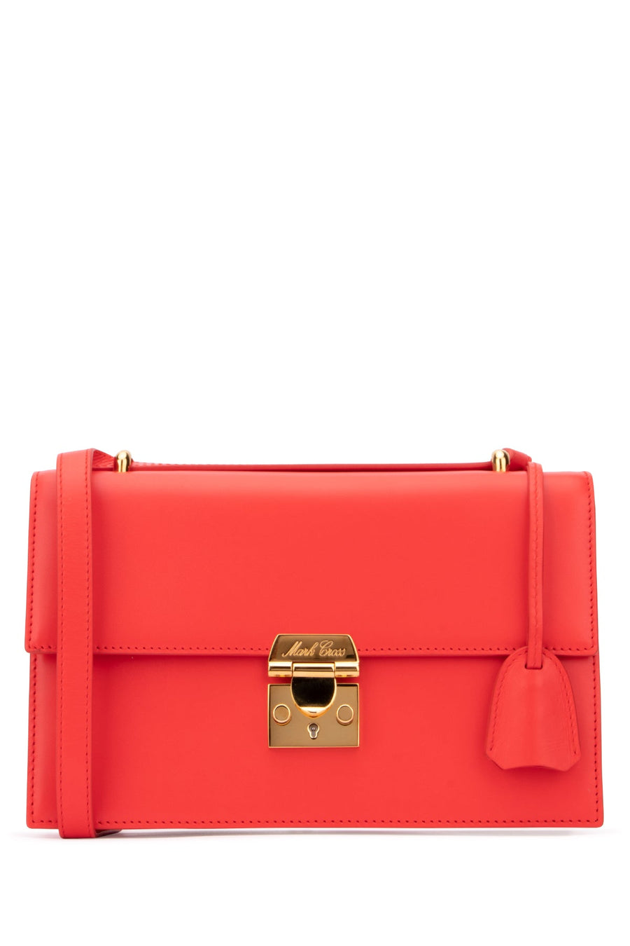 Mark Cross Shoulder Bag — Red Calf Leather