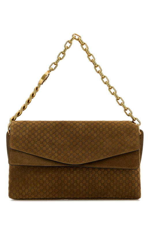 Gucci With Shoulder Bag — Brown Calf Skin