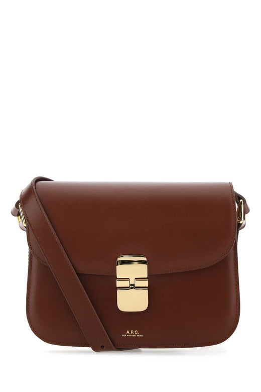 A.p.c. Grace Crossbody Bag — Brown Vache