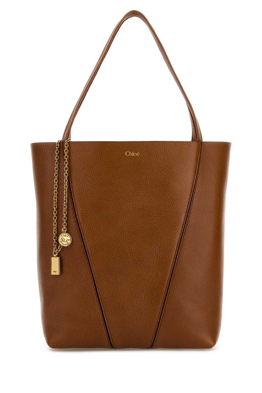 Chloé Spin Tote Bag — Brown
