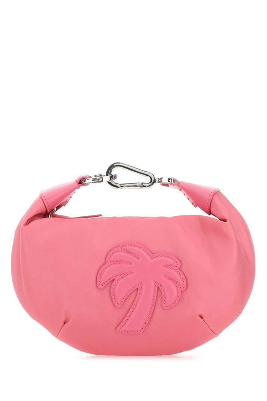 Palm Angels Embroidered Motif Shoulder Bag — Pink