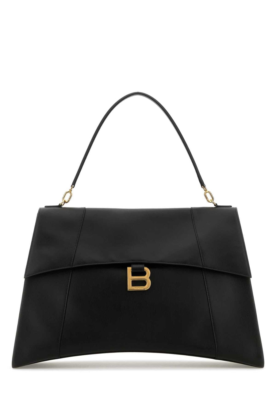 Balenciaga Hourglass Top Handle Bag — Black