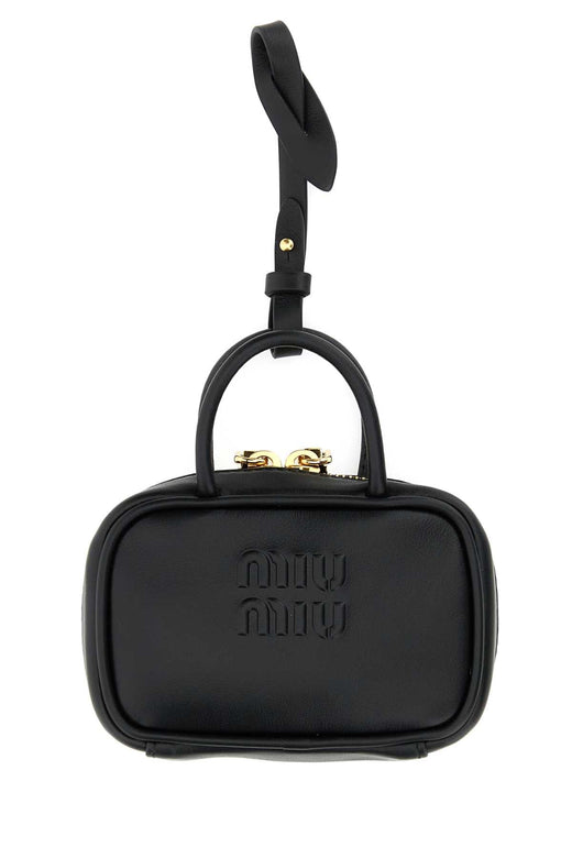 Miu Miu Beau Mini Bag — Black Vitello Wallet