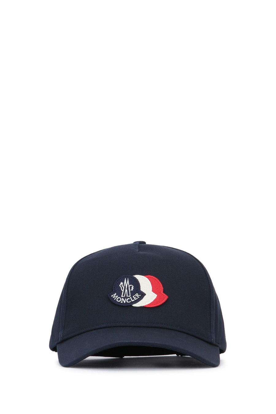 Moncler Jr Baseball Logo-Embroidered Cap — Navy Base Fabric: Cotton Caps