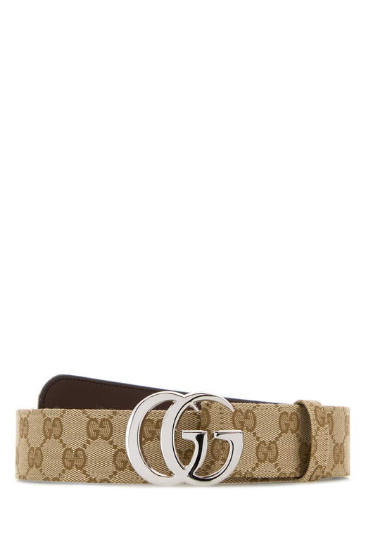 Gucci Gg Fabric Belt — Beige