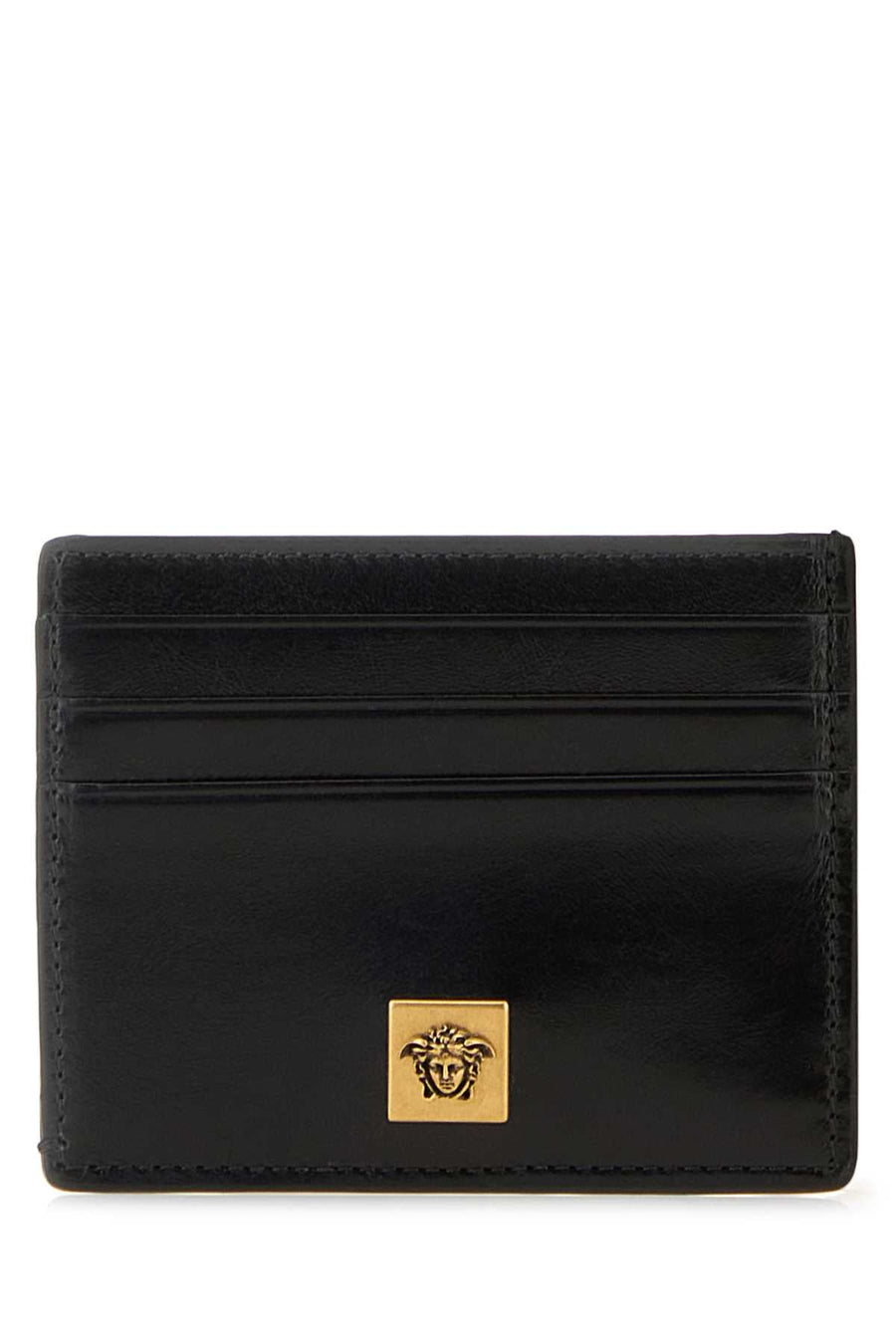 Versace Card Case — Black Wallet