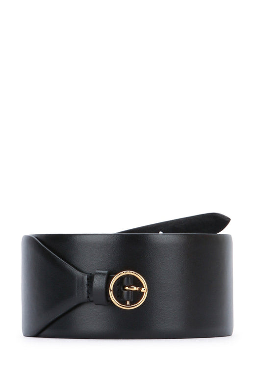 Alaia Belt — Black Leather
