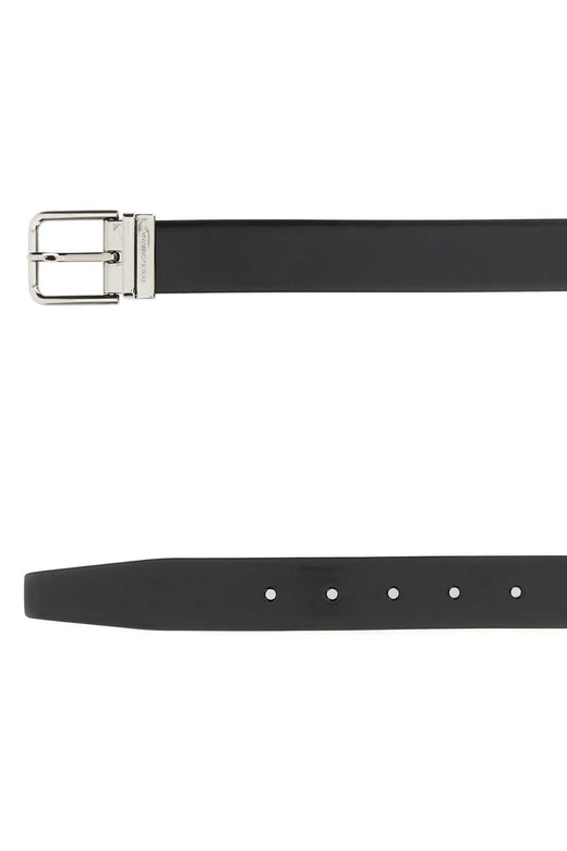 Dolce & Gabbana Shiny Belt — Black