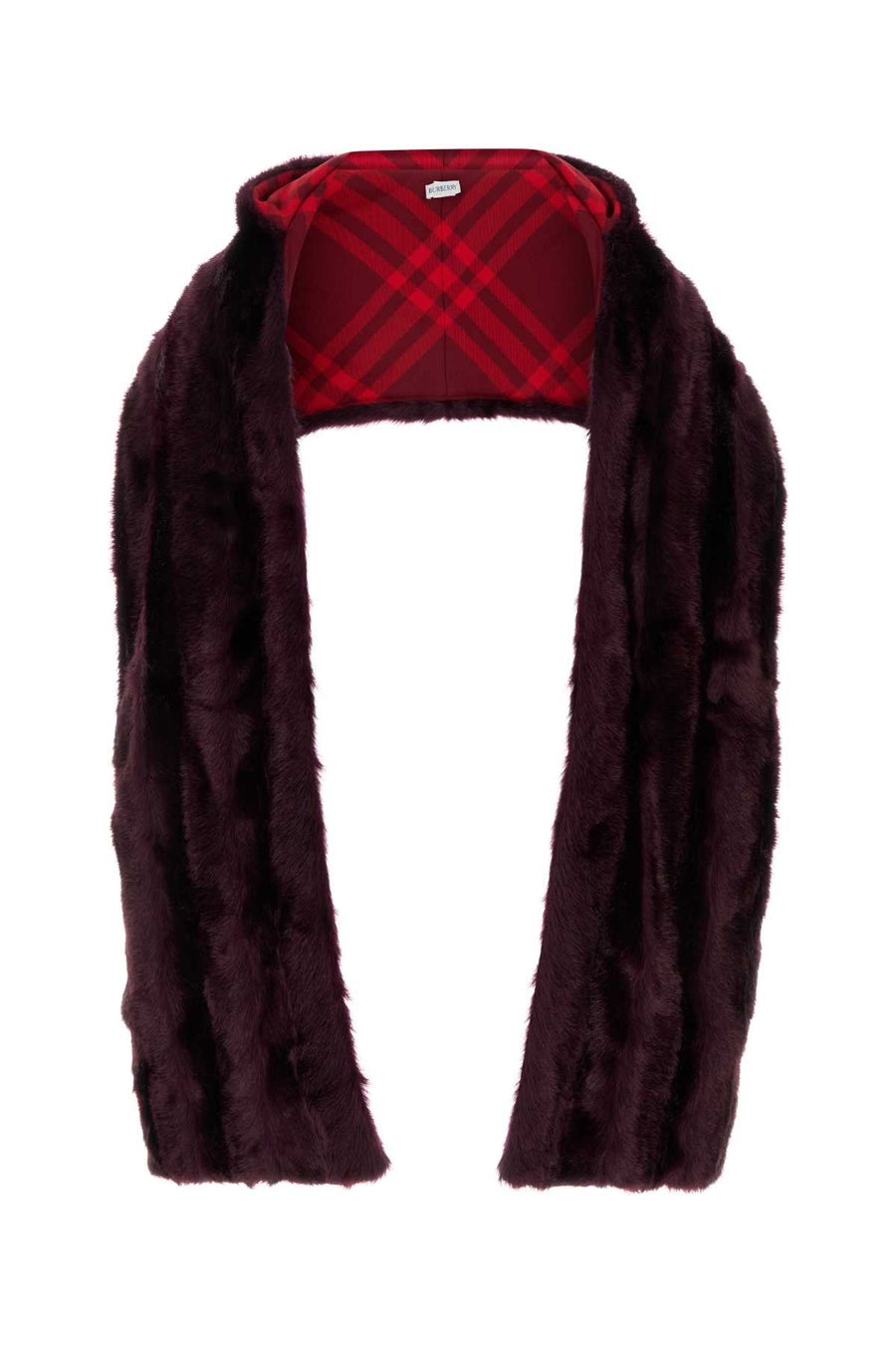 Burberry Eco Fur Scarf — Purple Scarfs