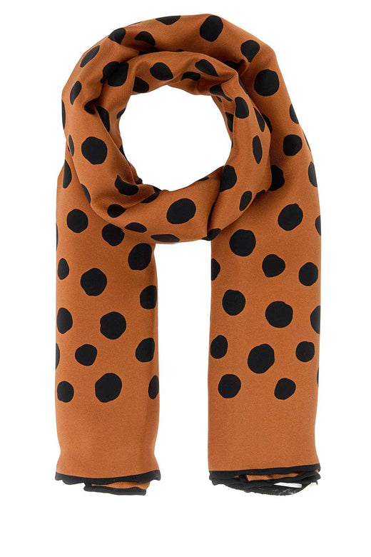 Valentino Garavani Shawls Scarf — Orange Exterior: Silk Scarfs