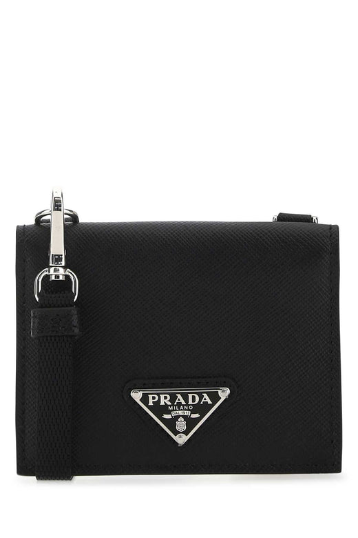 Prada Carte Card Case — Black Vitello Wallet