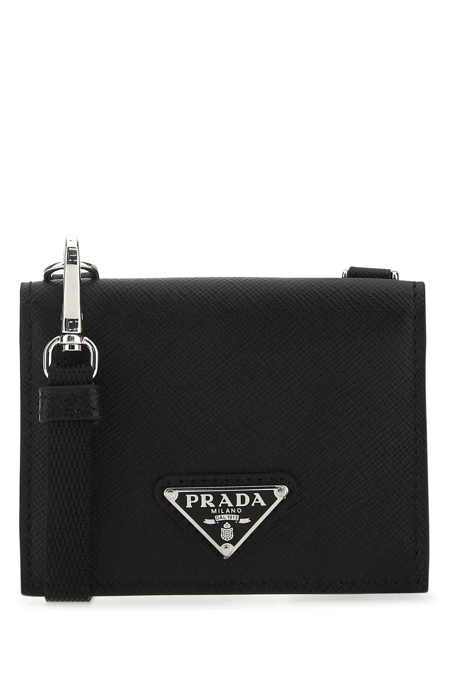 Prada Carte Card Case — Black Vitello Wallet