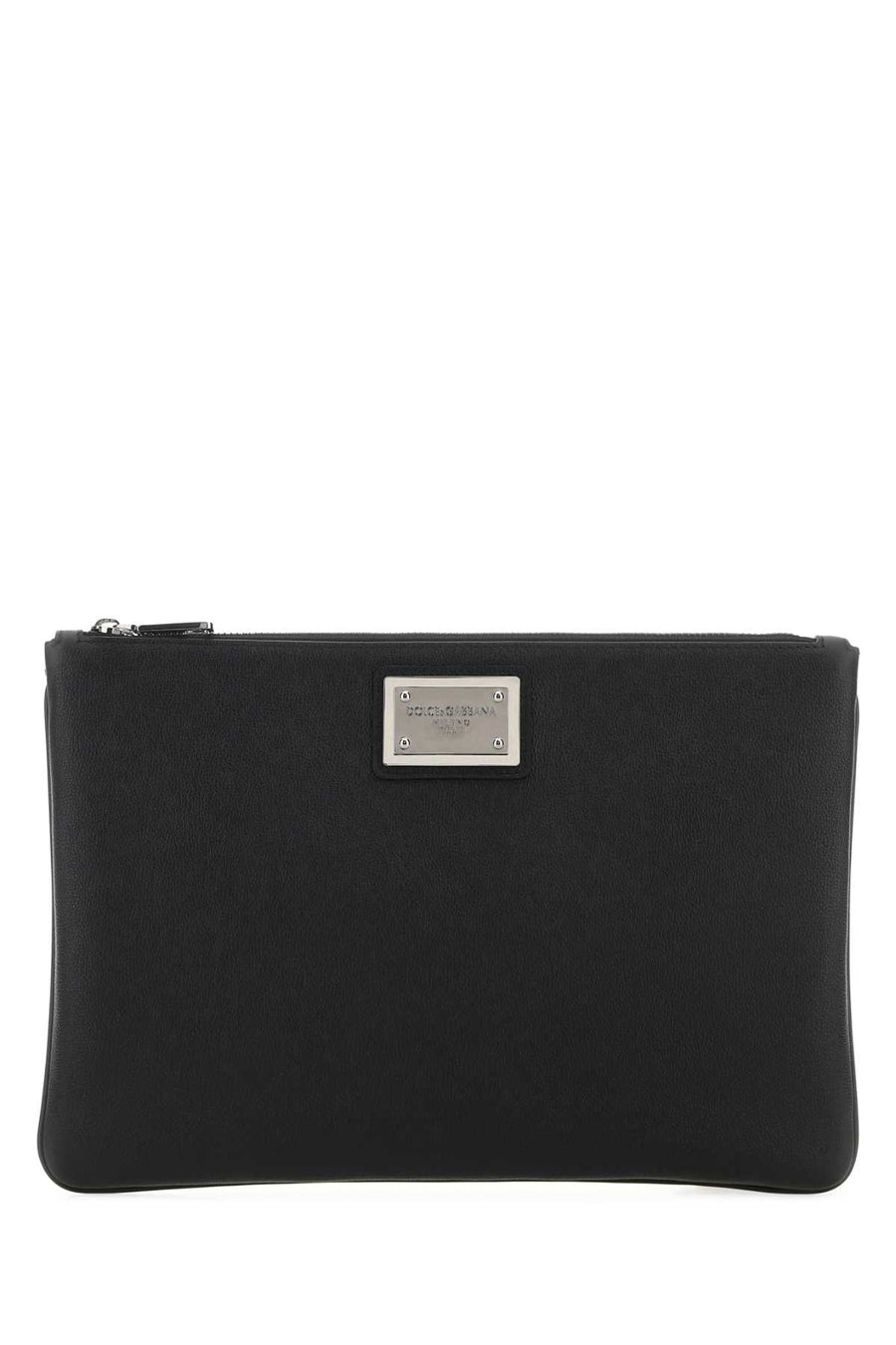 Dolce & Gabbana Leather And Nylon Clutch — Black Wallet