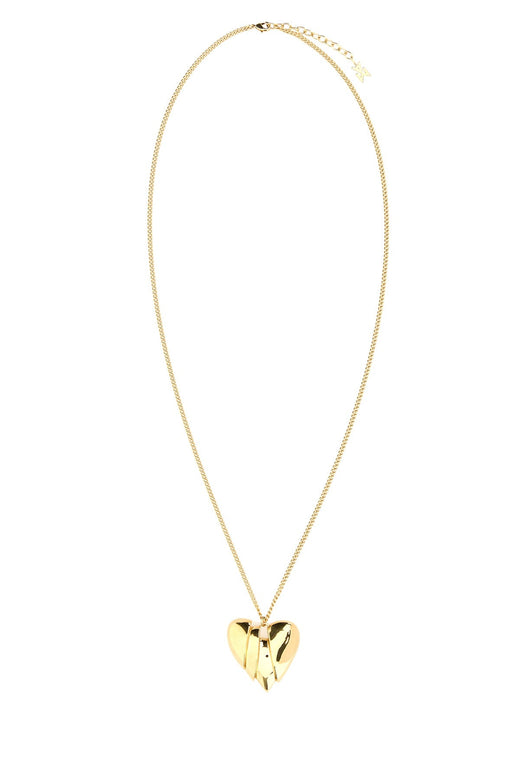 Amina Muaddi Heartbreaker Necklace — Gold Necklaces