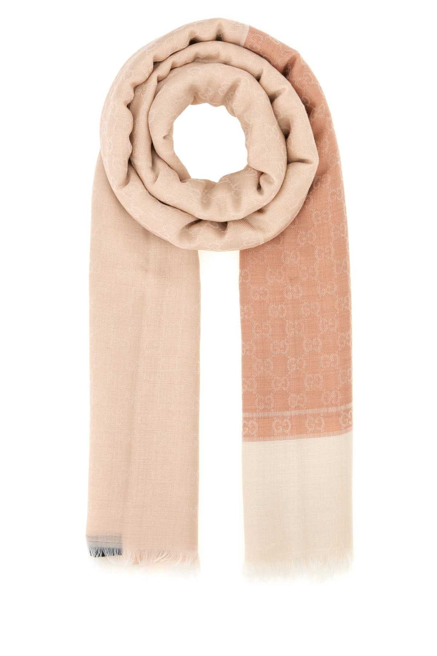 Gucci Scarf — Pink Exterior: Cashmere Wool Silk Scarfs