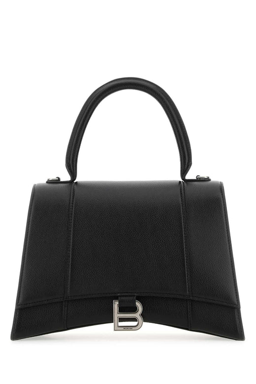 Balenciaga Hourglass Top Handle Bag — Black