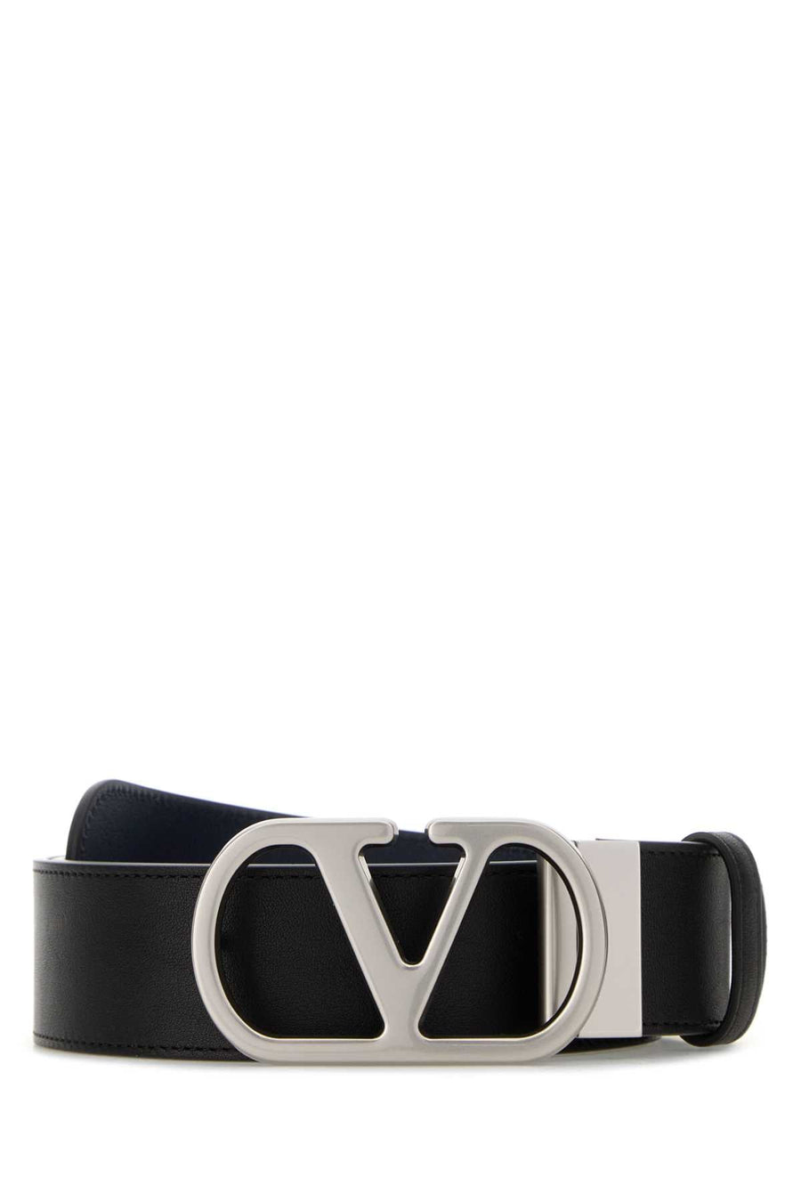 Valentino Garavani Reversibile Belt — Black Calf Leather - Bos Taurus