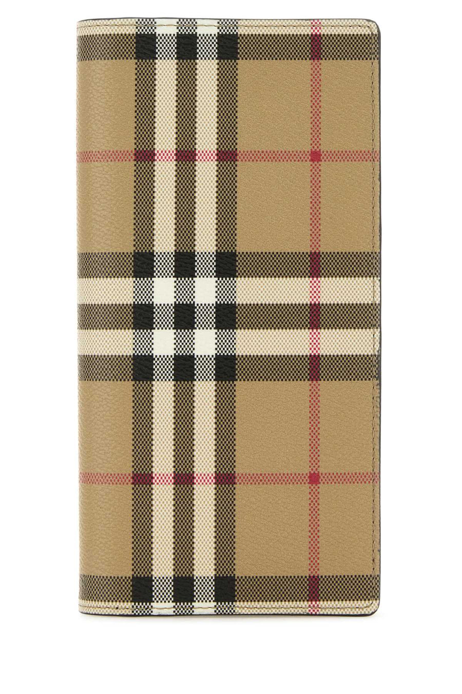 Burberry Printed Canvas Wallet — Beige