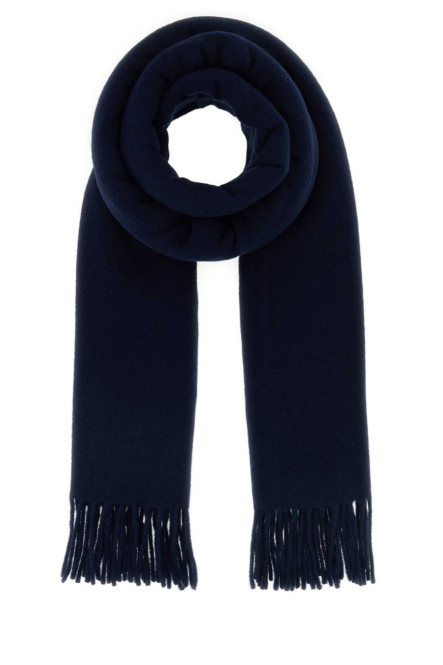 Maison Kitsune Virgin Wool Scarf — Navy Exterior: Scarfs