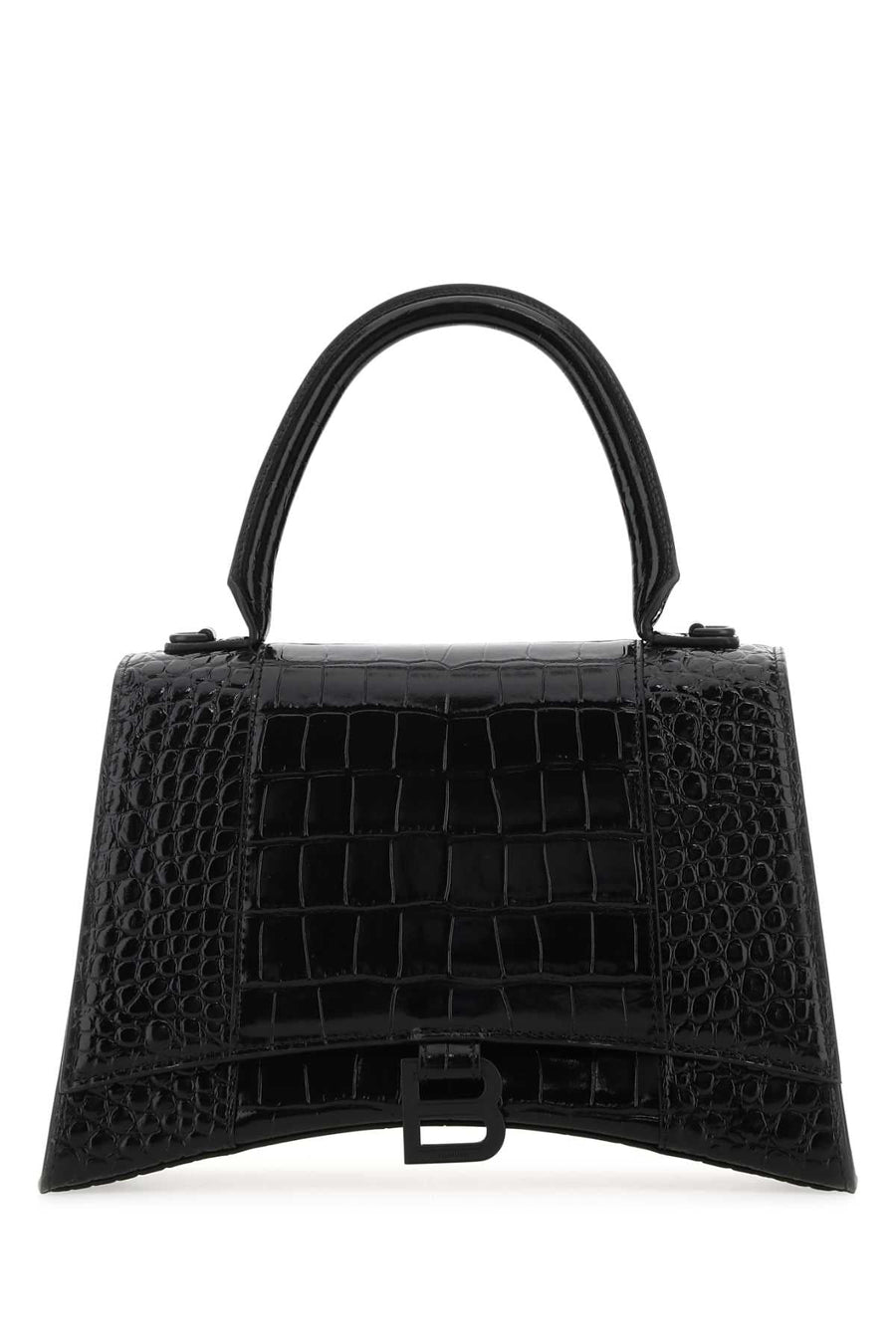 Balenciaga Hourglass Top Handle Bag — Black