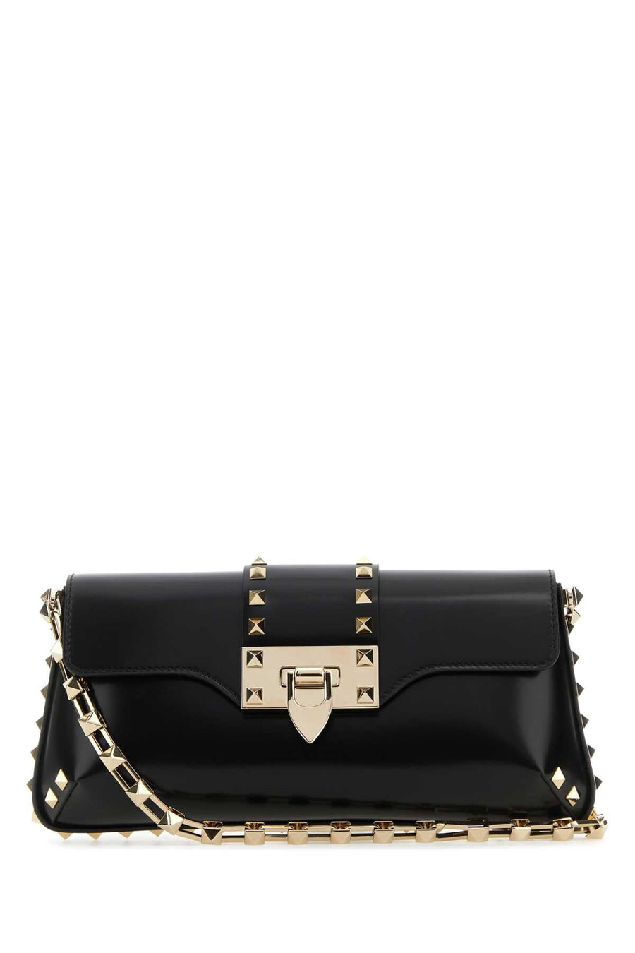 Valentino Garavani Rockstud Shoulder Bag — Black