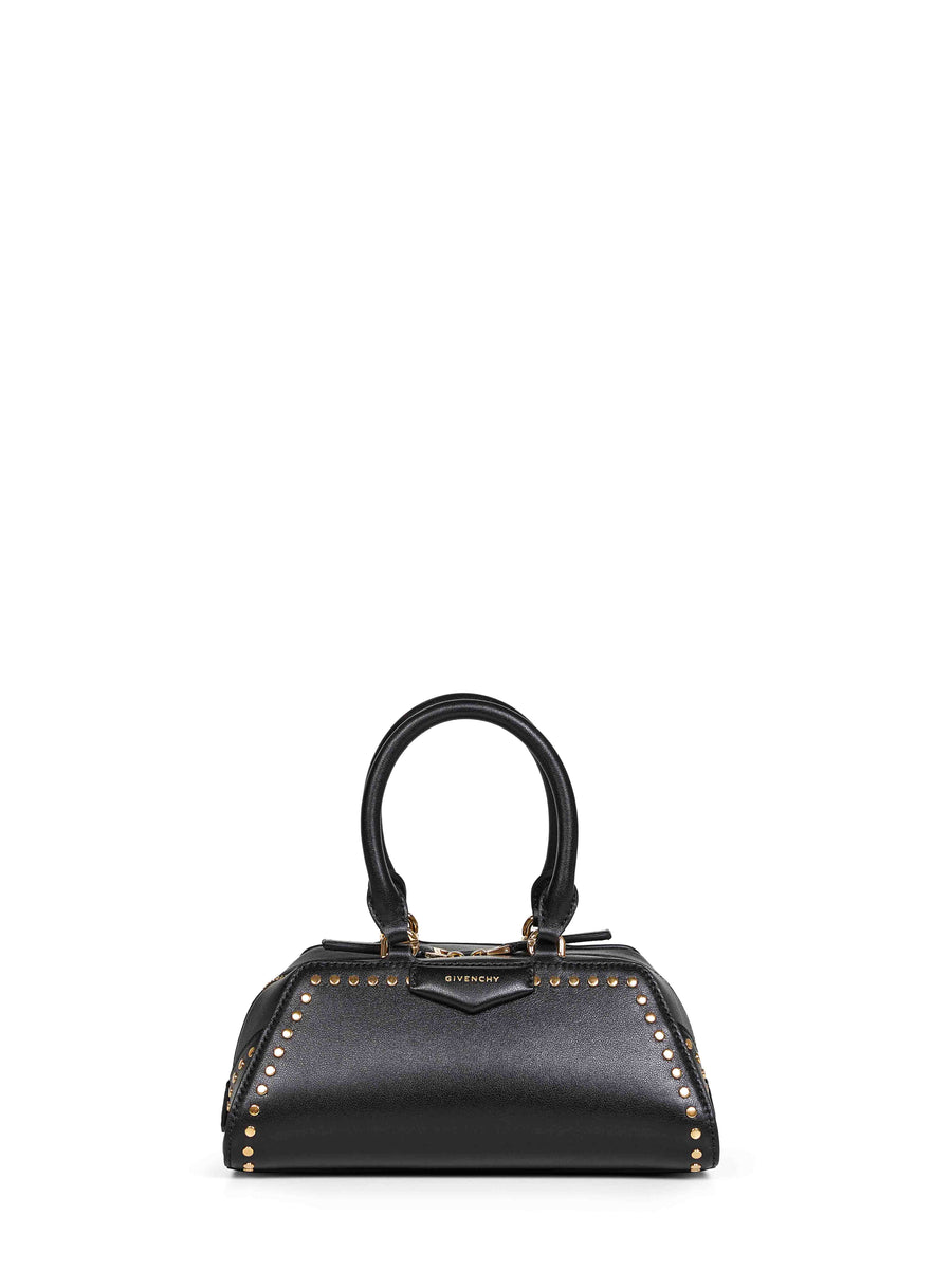 Givenchy Antigona Top Handle Bag — Black Calf Leather
