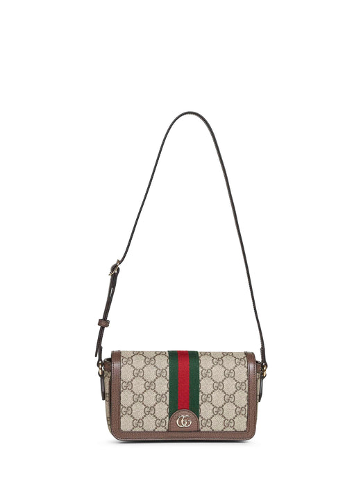 Gucci Ophidia Shoulder Bag — Beige Polyurethane