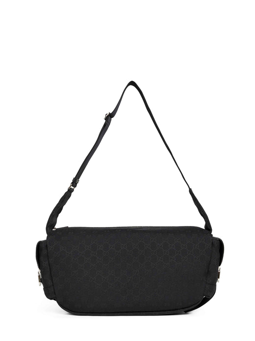 Gucci Gg Canvas Crossbody Bag — Black Polyester