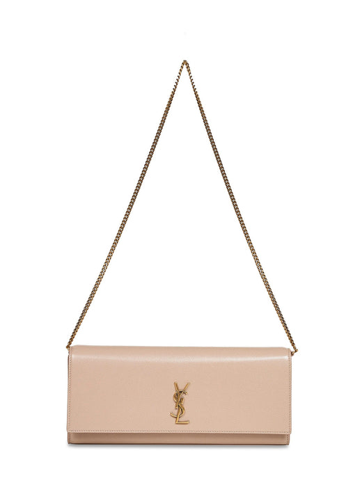 Saint Laurent Kate Clutch — Beige Calf Leather