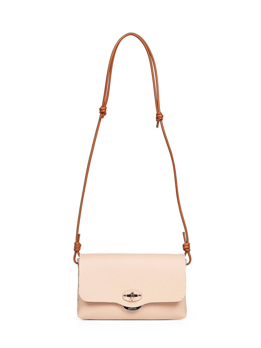 Zanellato Lettera Shoulder Bag — Pink Bovine Leather